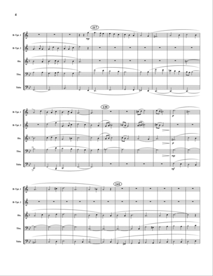 Christmas Pastorale Christmas Pastorale Brass Quintet scores gallery preview page 4