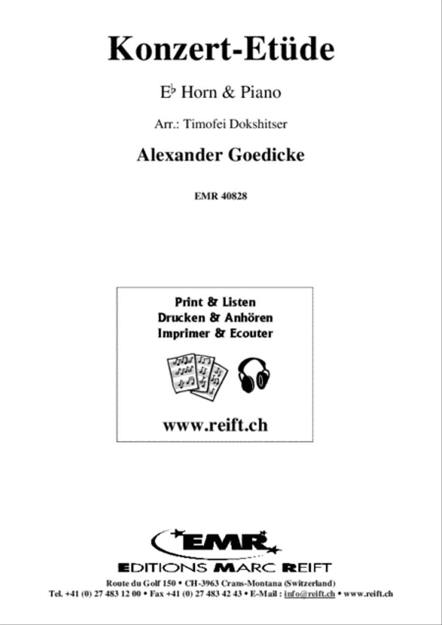 Konzert-Etude Horn scores gallery preview page 2