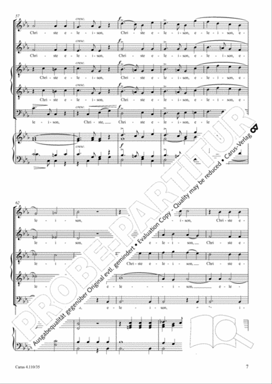 Kyrie eleison SATTB scores gallery preview page 8