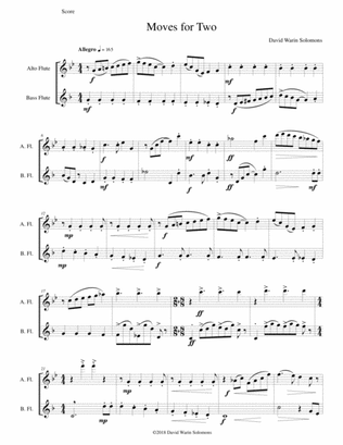 Moves for Two for alto flute and bass flute