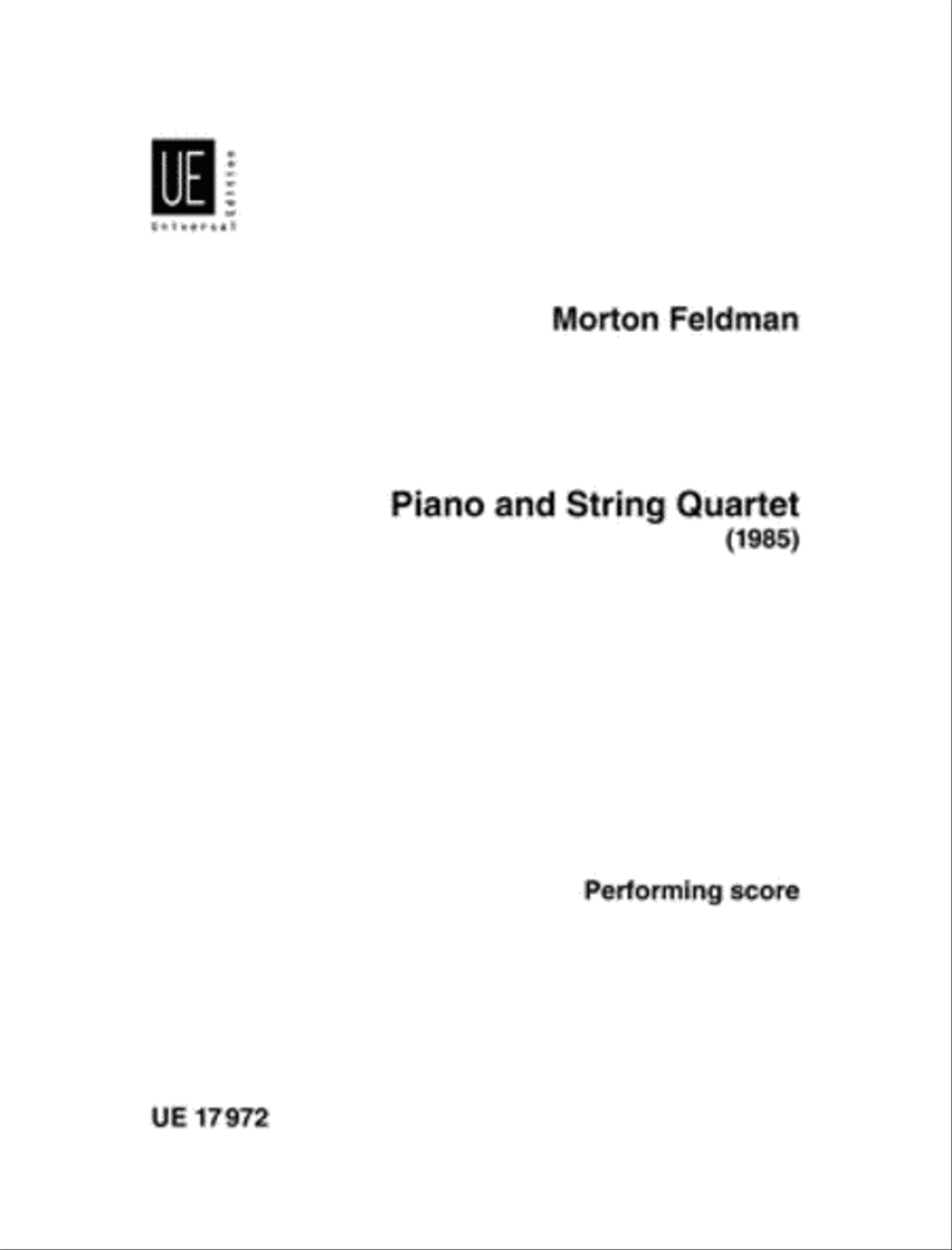 Piano And String Quartet Piano Quintet scores gallery preview page 1