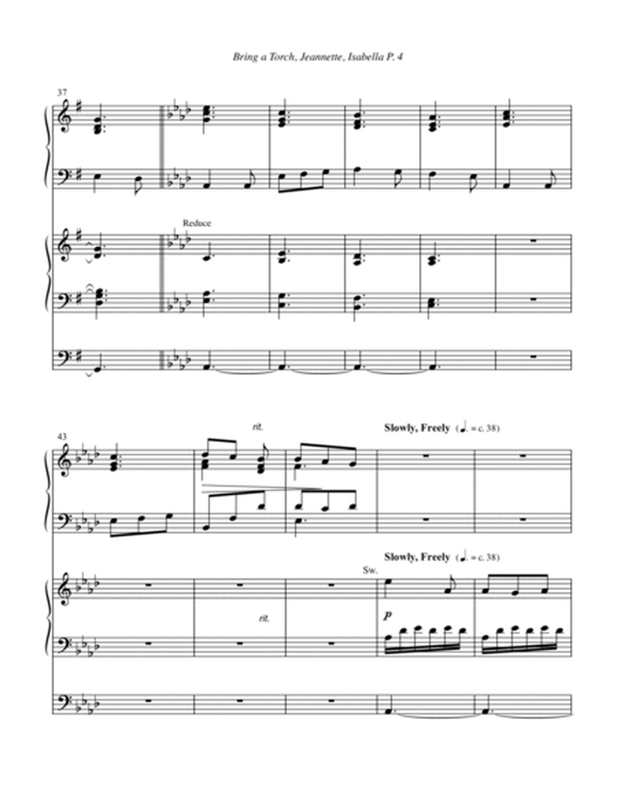 Bring a Torch, Jeannette, Isabella--Piano/Organ Duet.pdf image number null