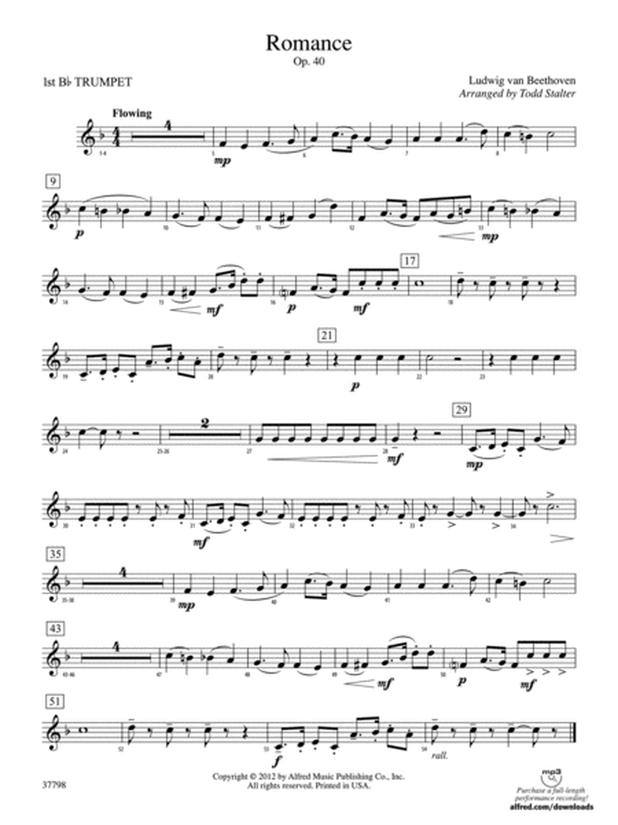 Romance, Op. 40: 1st B-flat Trumpet