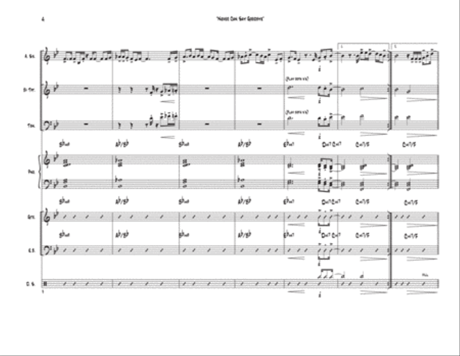 Never Can Say Goodbye Tenor Saxophone scores gallery preview page 4