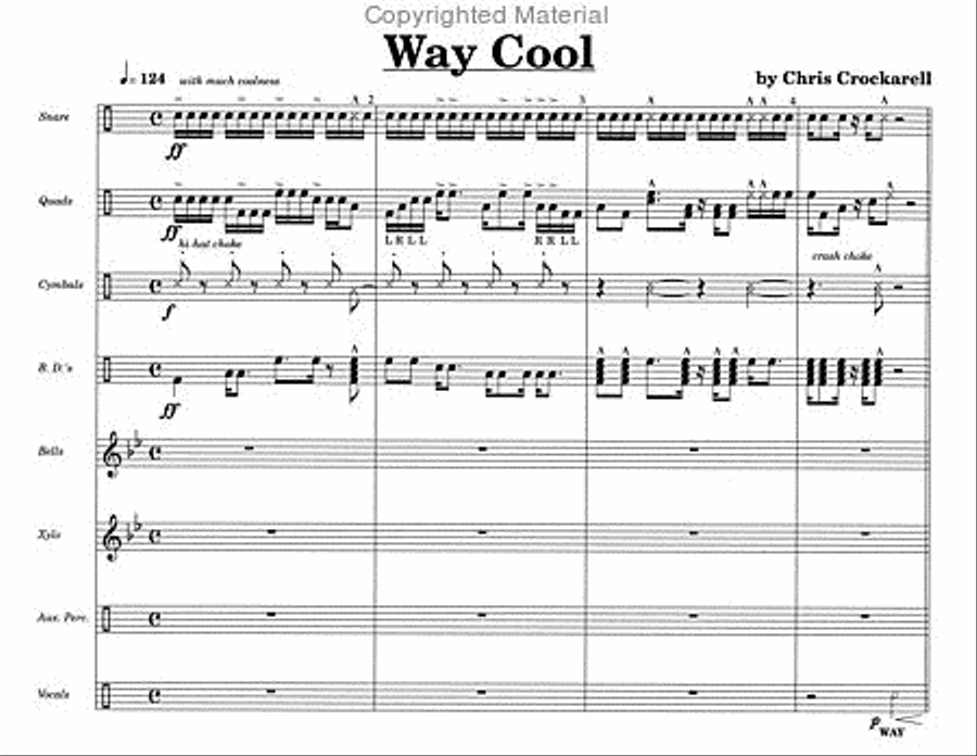 Way Cool Percussion Ensemble scores gallery preview page 3