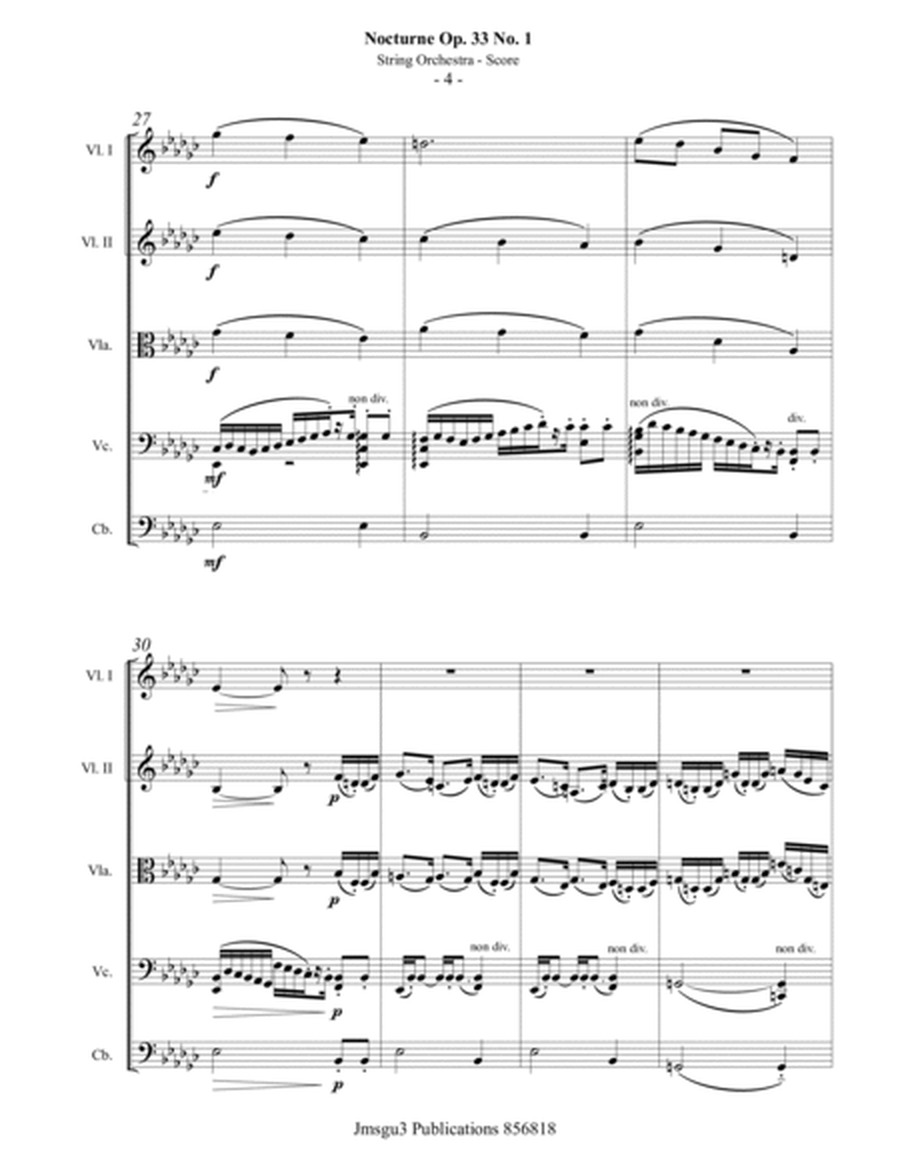 Fauré: Three Nocturnes Op. 33 Complete for String Orchestra - Score Only image number null