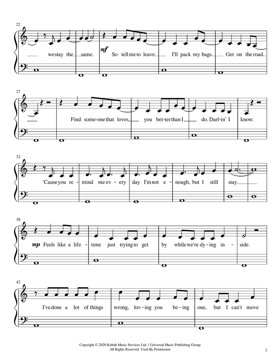July July Easy Piano scores gallery preview page 2
