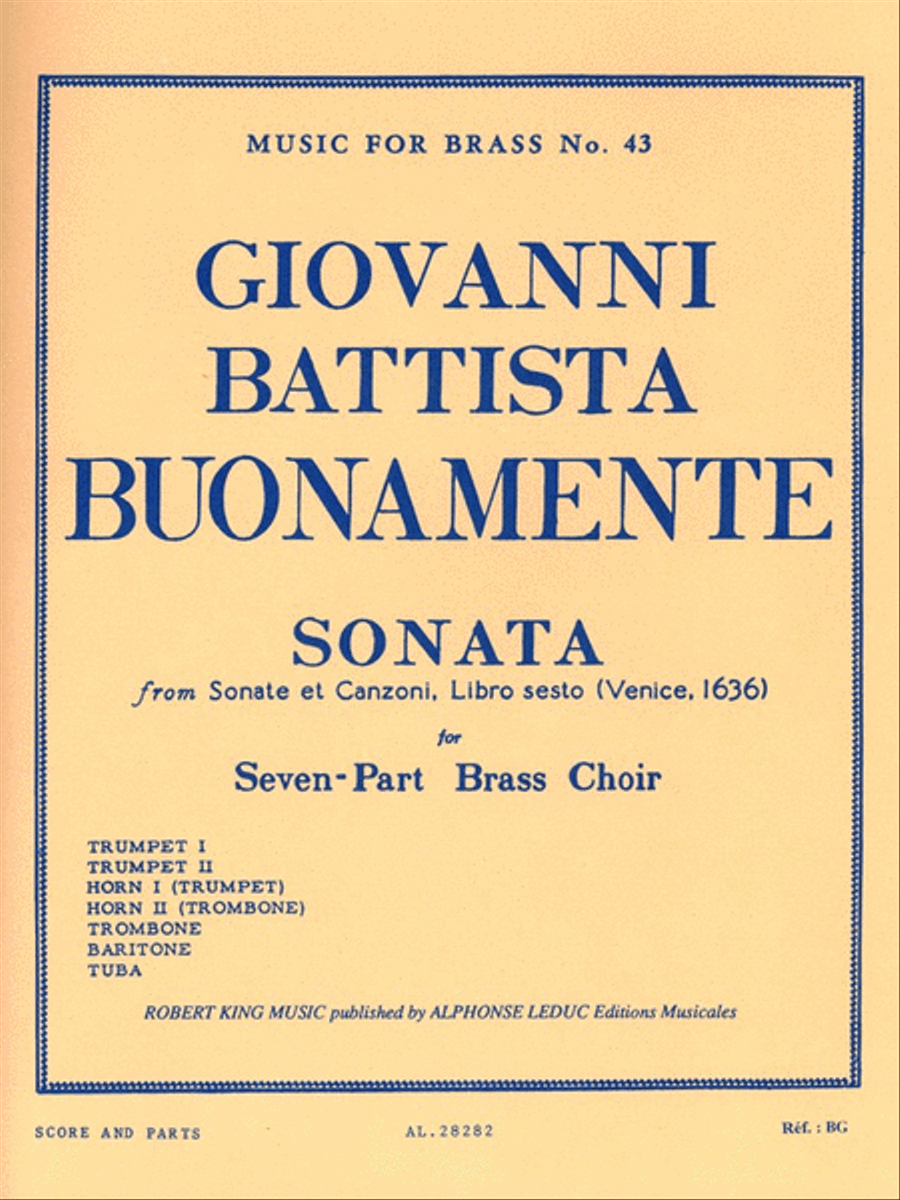 Sonata (septet-brass) Sonata (septet-brass) School and Community scores gallery preview page 1
