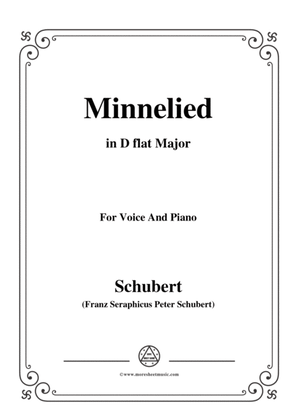 Schubert-Minnelied,in D flat Major,for Voice&Piano