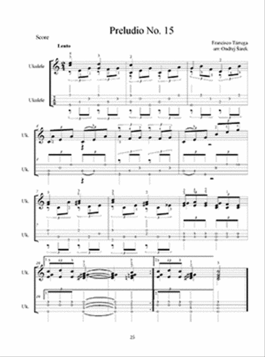 Francisco Tarrega for Ukulele Ukulele scores gallery preview page 2