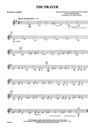 The Prayer: B-flat Bass Clarinet