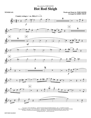 Hot Rod Sleigh - Tenor Saxophone