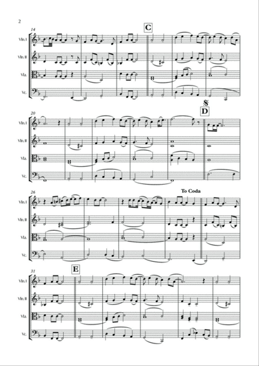 Yesterday String Quartet scores gallery preview page 3