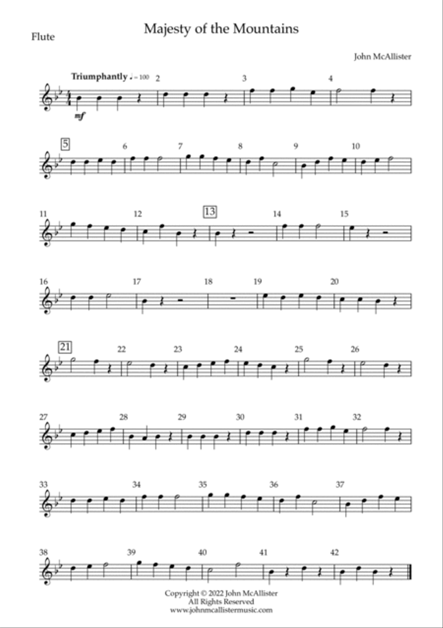 Majesty of the Mountains - for concert band Concert Band scores gallery preview page 5