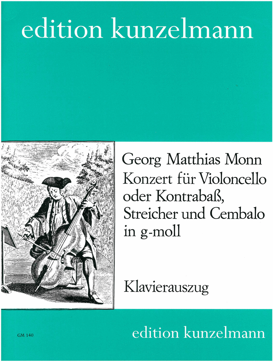 Konzert fur Violoncello oder Kontrabass (Concerto for Cello or Bass) in G Minor Double Bass scores gallery preview page 1