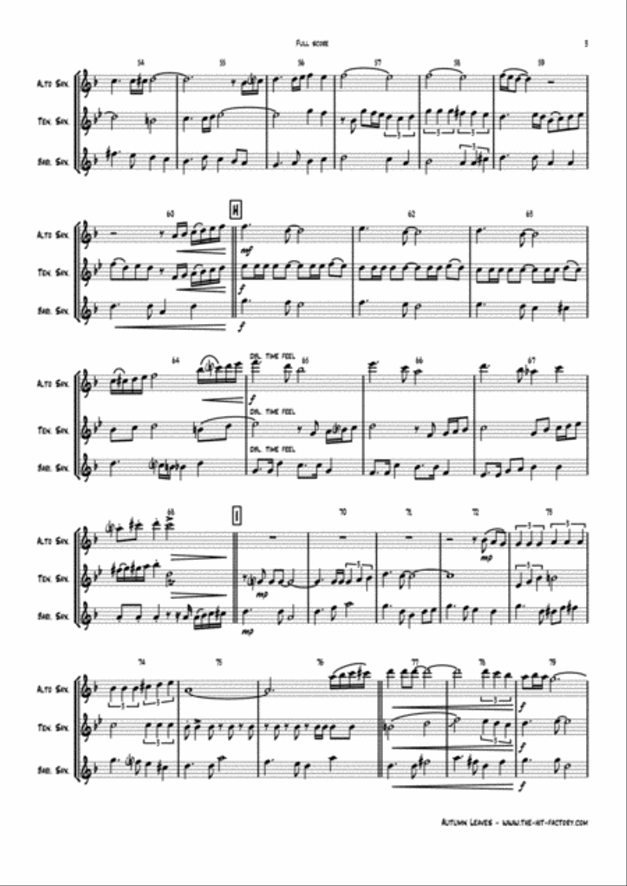 Besame Mucho (Kiss Me Much) Woodwind Trio scores gallery preview page 3