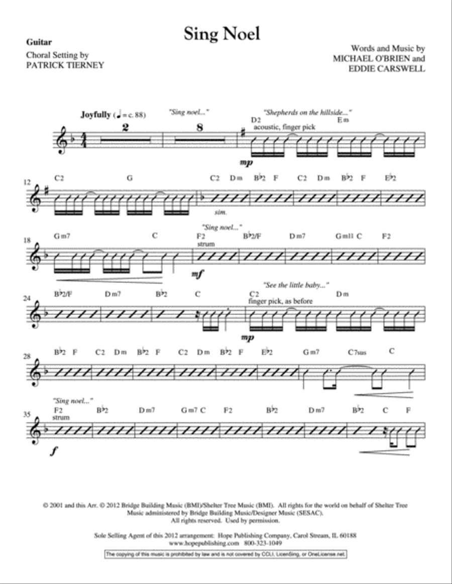 Sing Noel Unison Choir scores gallery preview page 2