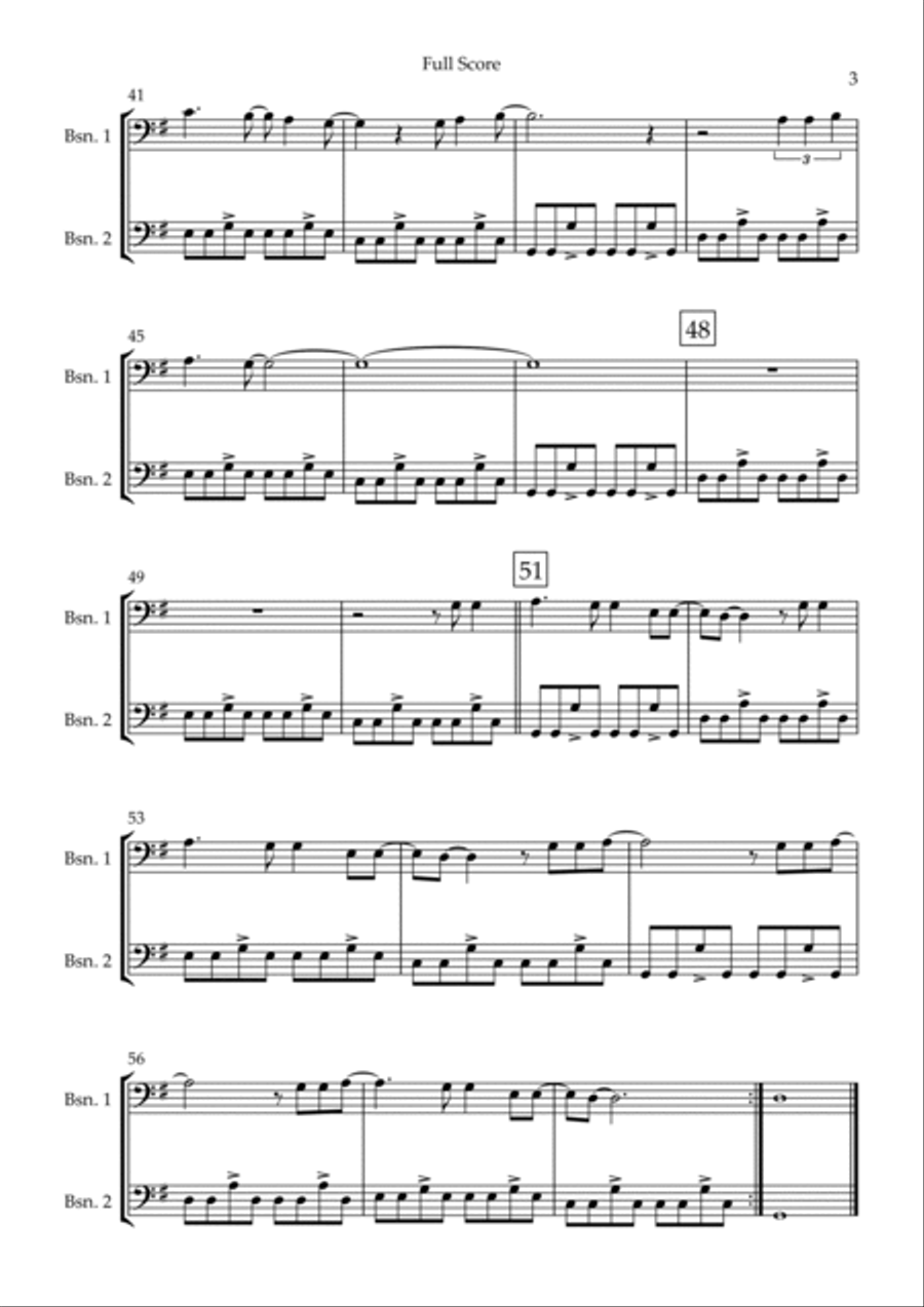 With Or Without You Woodwind Duet scores gallery preview page 3