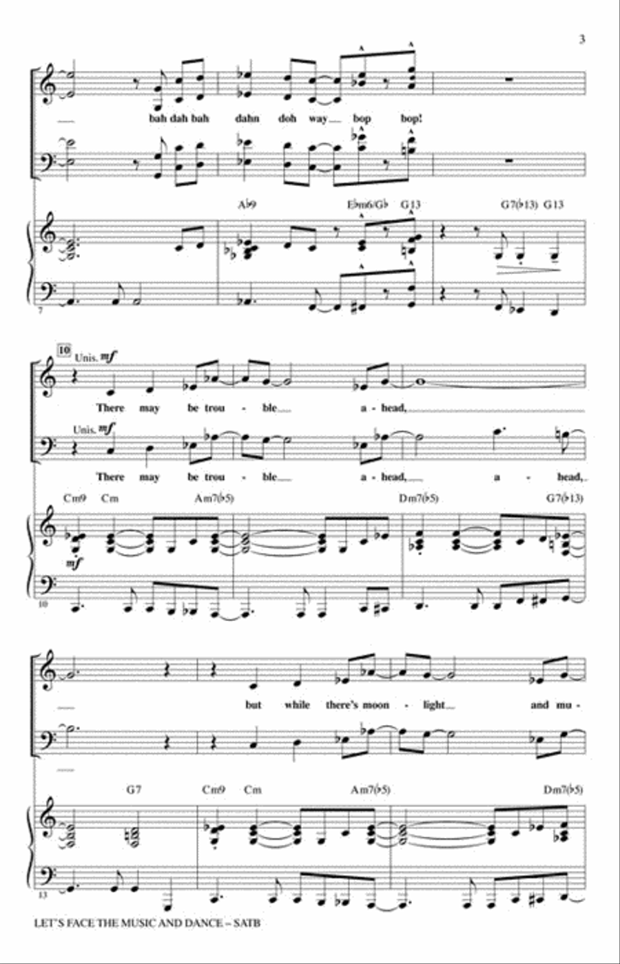 Let's Face the Music and Dance 4-Part scores gallery preview page 2