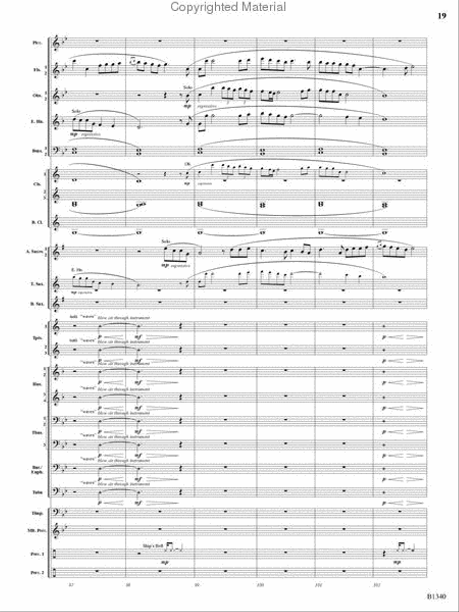 Winged Victory Concert Band scores gallery preview page 17