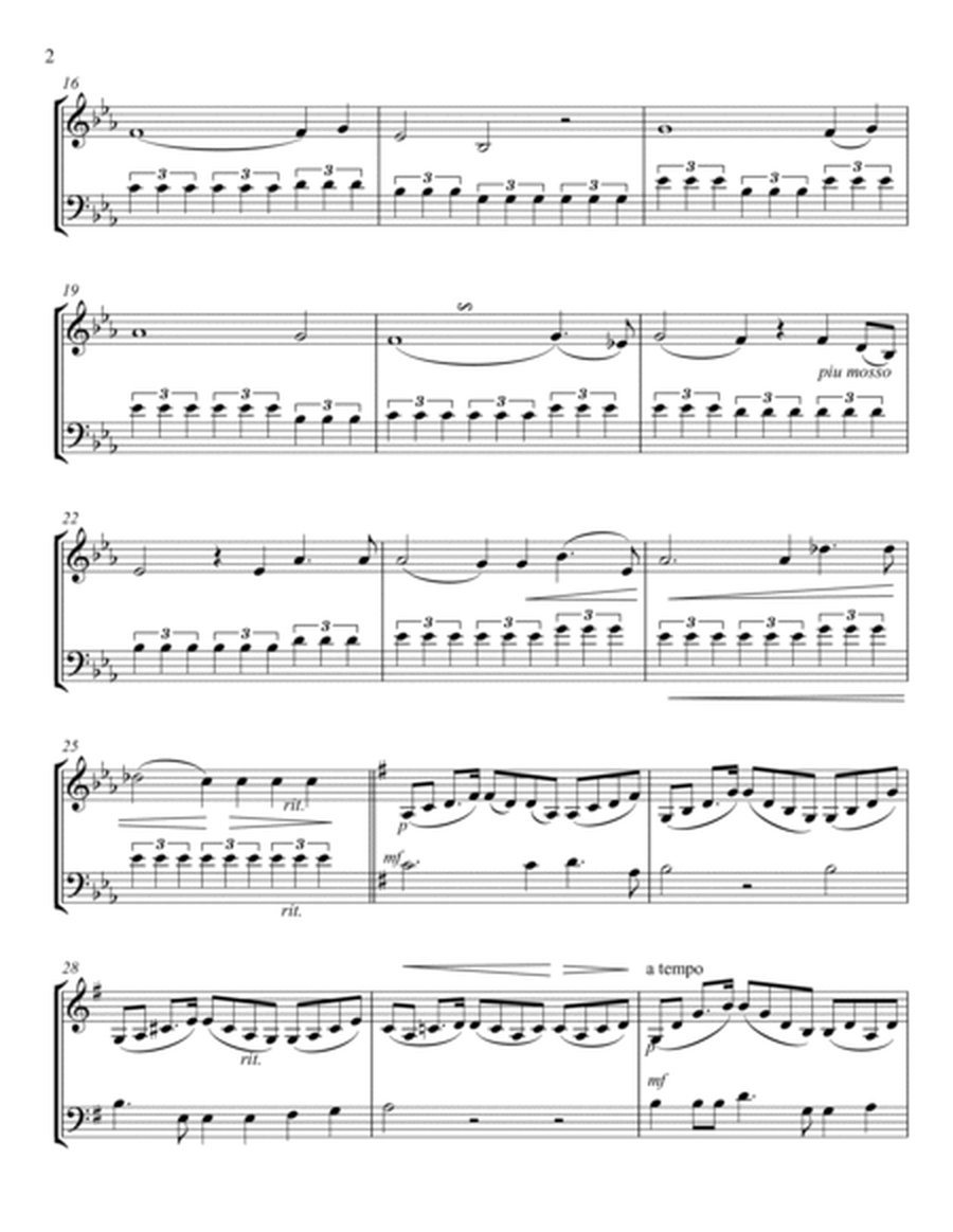 Widmung (Dedication) by Robert Schumann, arr. for violin & cello duet image number null