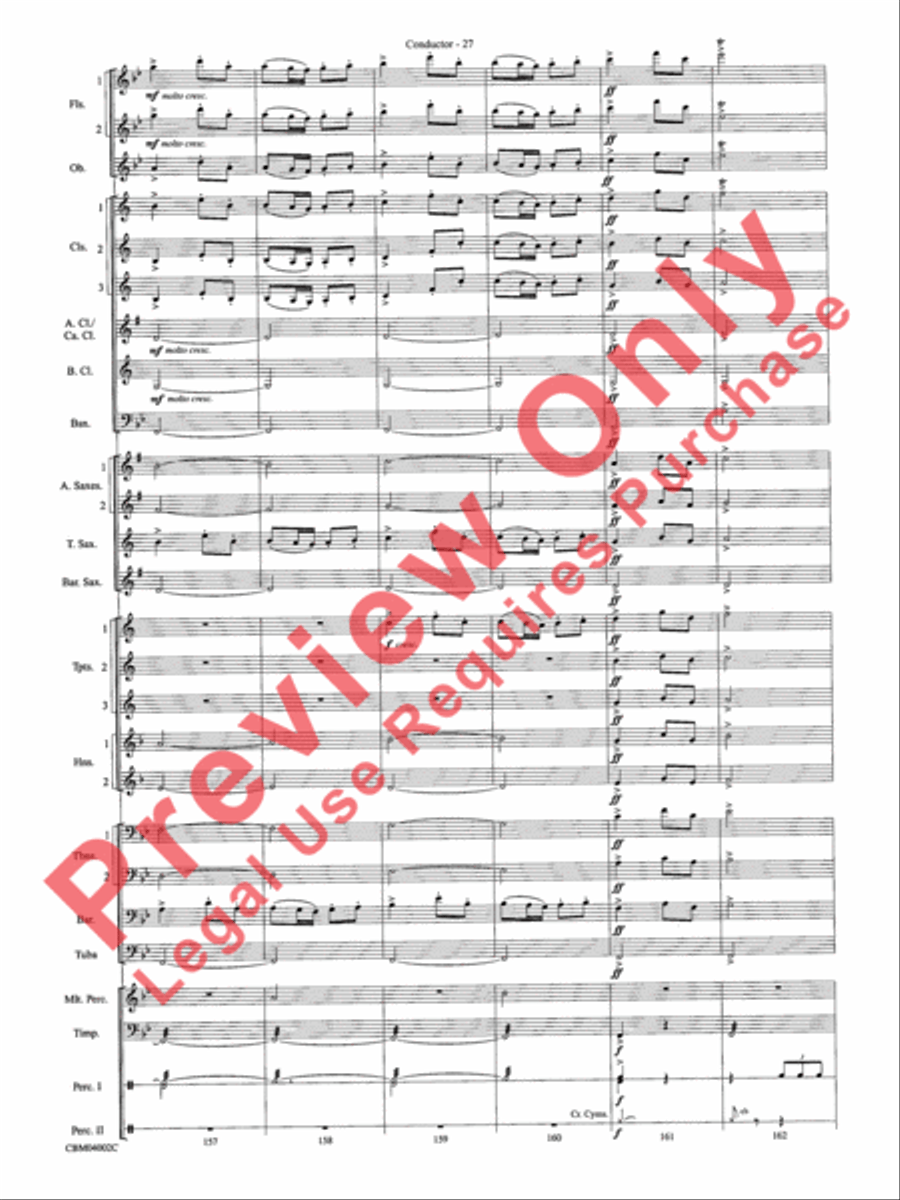 The Dam Busters Concert March Concert Band scores gallery preview page 30