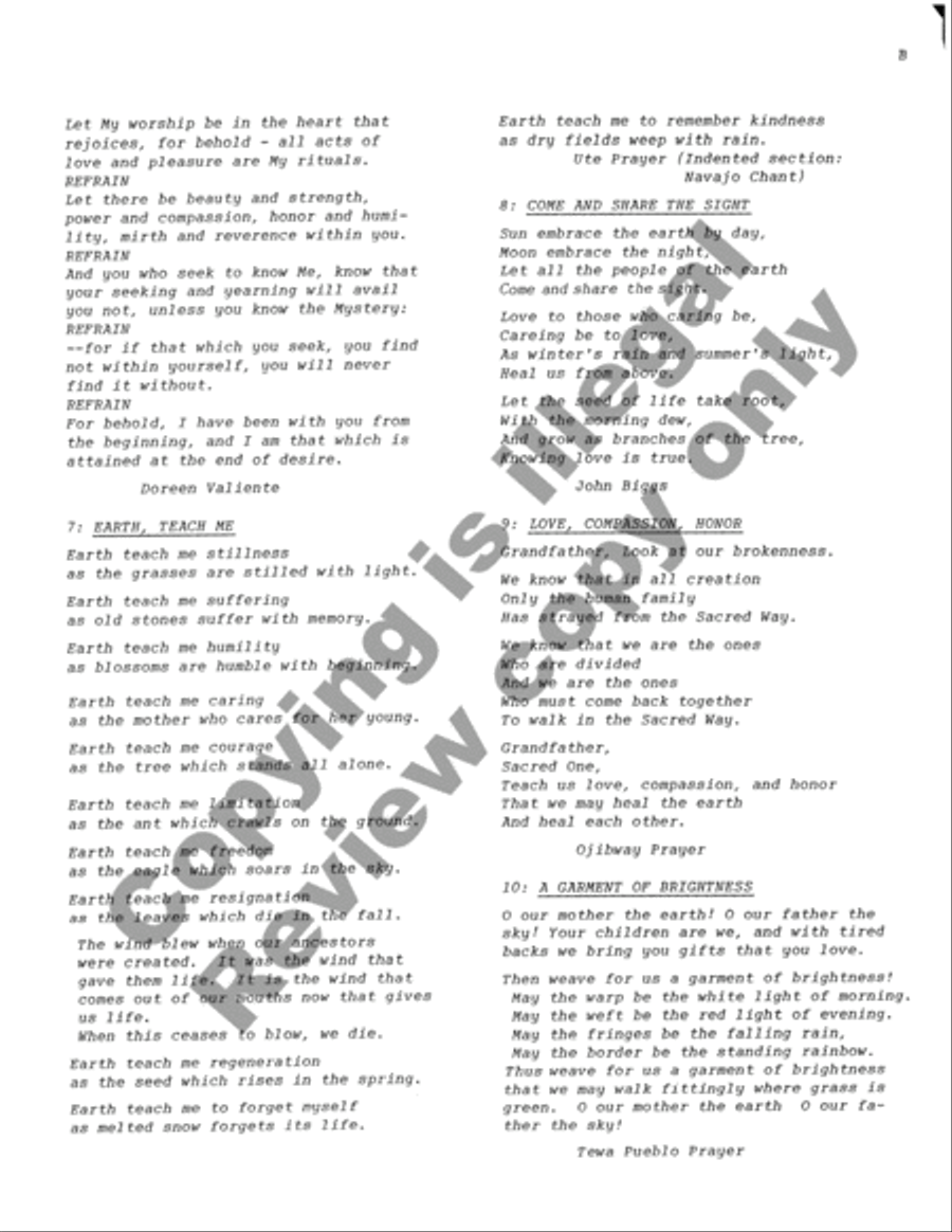 The Web of Life (Full Score) Choir scores gallery preview page 21
