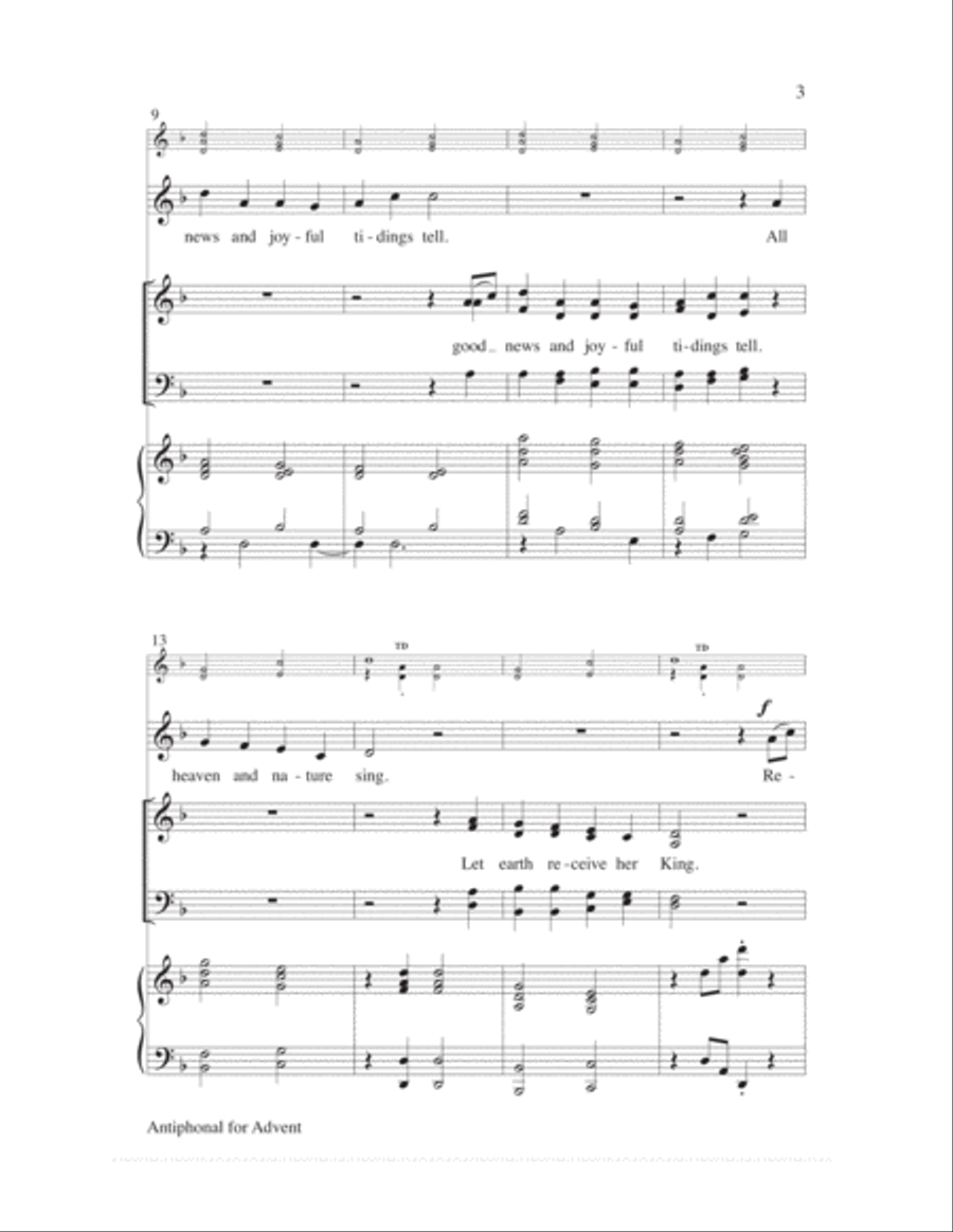 Antiphonal for Advent 4-Part scores gallery preview page 3