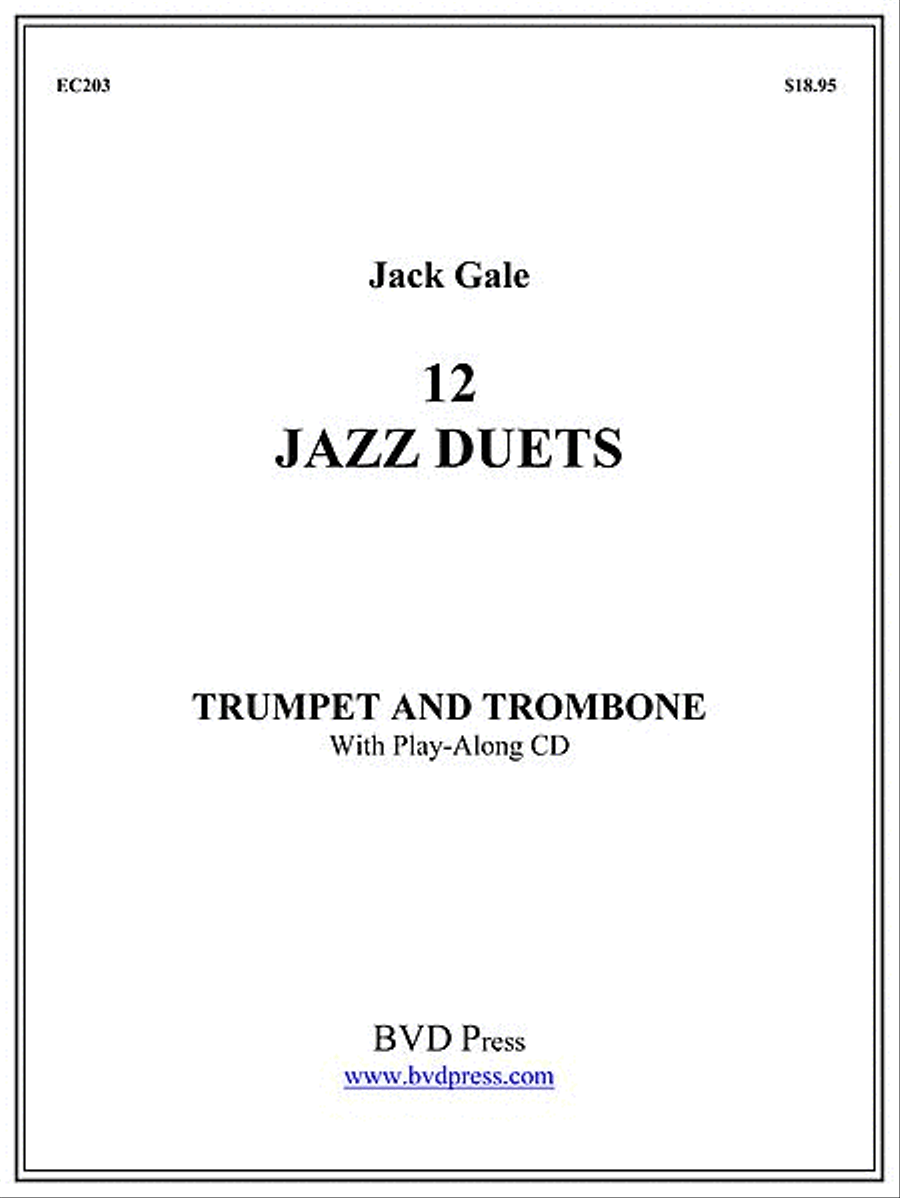 12 Jazz Duets for Trumpet and Trombone