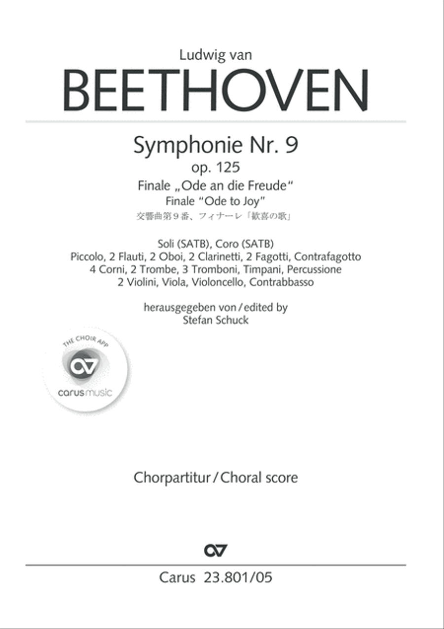 Symphony No. 9, Op. 125 - Finale (Choral Symphony) Symphony No. 9, Op. 125 - Finale (Choral Symphony) 4-Part scores gallery preview page 2