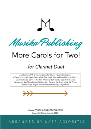 Book cover for More Carols for Two - Clarinet Duet