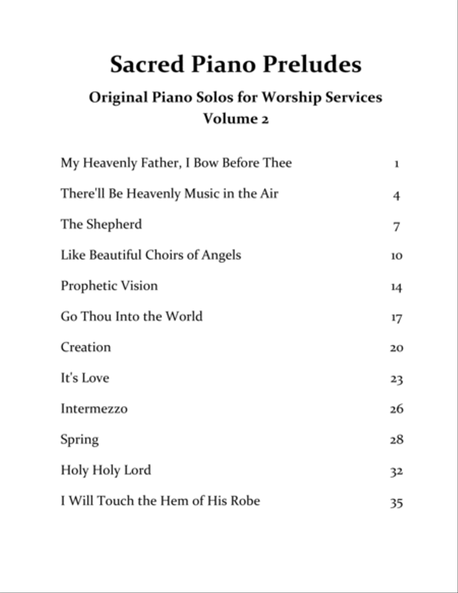 Sacred Piano Preludes - book 2 Piano Solo scores gallery preview page 3