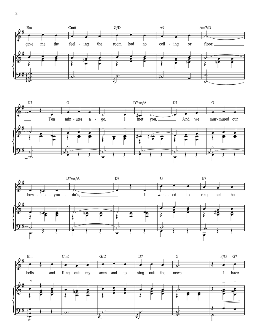 Ten Minutes Ago Ten Minutes Ago Piano, Vocal scores gallery preview page 2