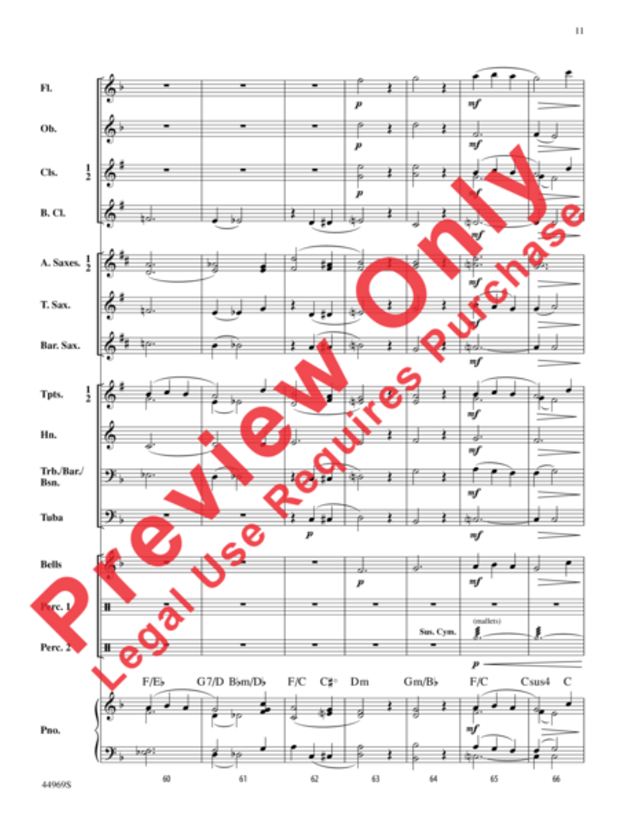 A Carol Français Concert Band scores gallery preview page 12