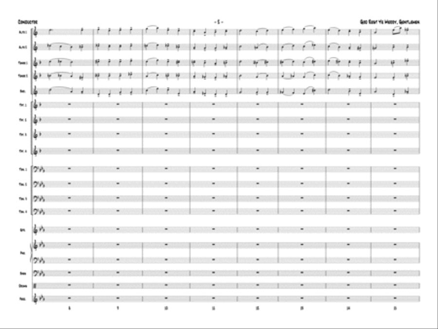 God Rest Ye Merry Gentlemen Jazz Ensemble scores gallery preview page 3