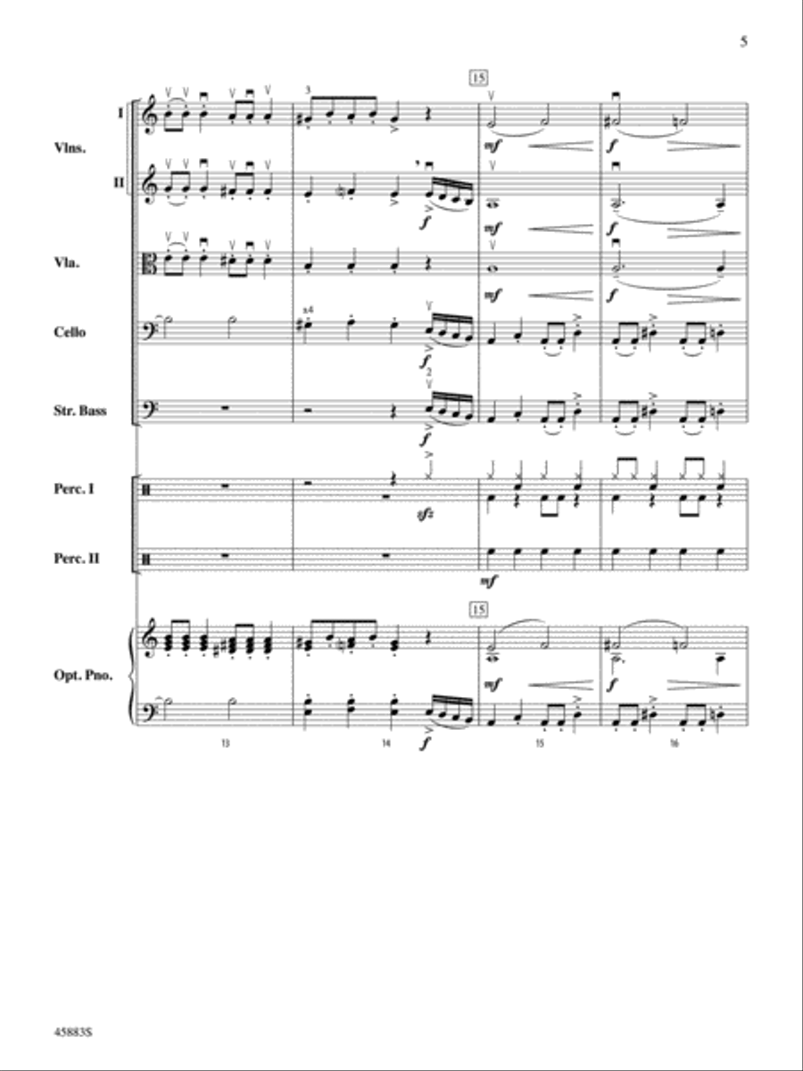 Secret Agent Sugar Plum: Score String Orchestra scores gallery preview page 5