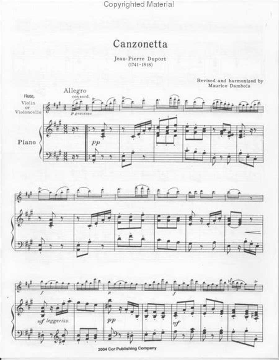 Canzonetta Canzonetta Violin Solo scores gallery preview page 2