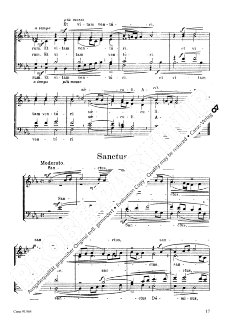 Missa Laudate Dominum de coelis 4-Part scores gallery preview page 18