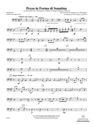 Pezzo in forma di Sonatina: (wp) E-flat Tuba B.C.