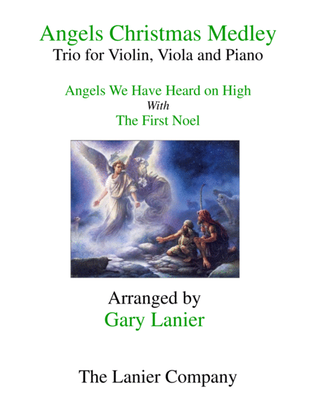 Book cover for ANGELS CHRISTMAS MEDLEY (Piano Trio for Violin, Viola and Piano)