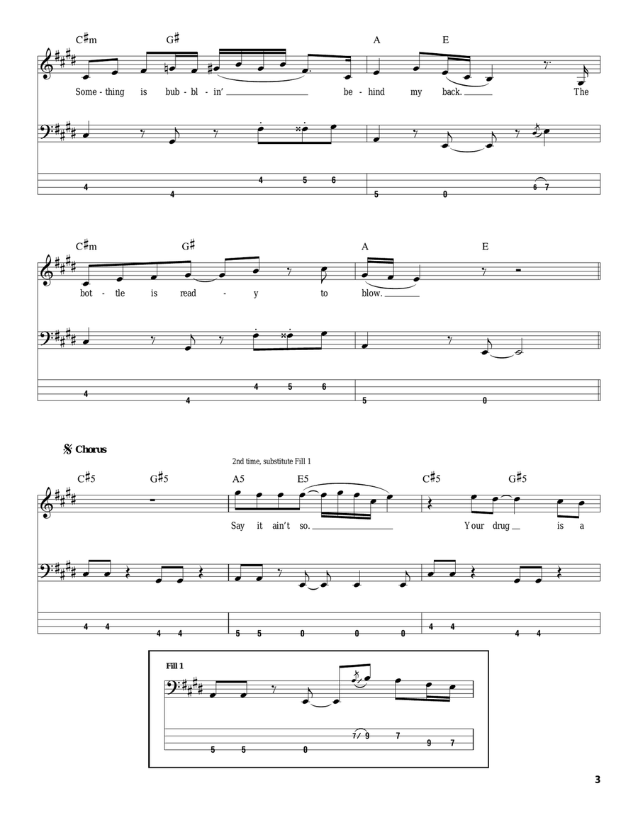 Say It Ain't So Say It Ain't So Acoustic Guitar scores gallery preview page 3