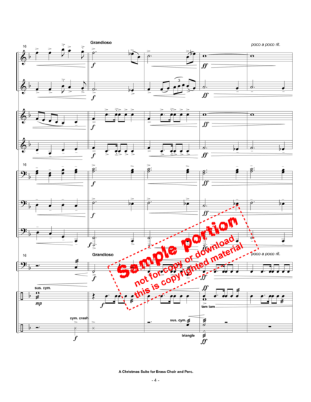 Christmas Suite For Brass Choir