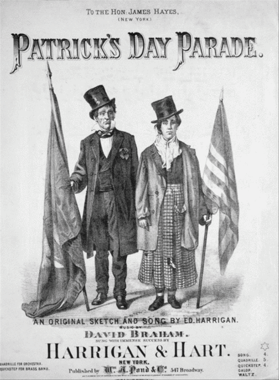 Patrick's Day Parade. An Original Sketch and Song by Ed. Harrigan Piano Solo scores gallery preview page 1