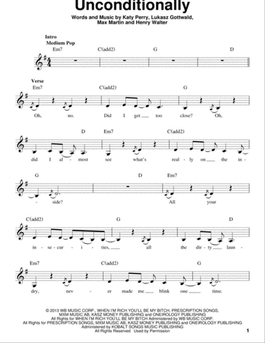 Unconditionally Voice scores gallery preview page 1