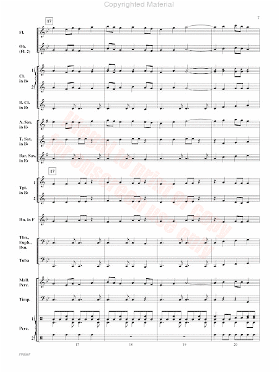 Junk Funk Concert Band scores gallery preview page 8