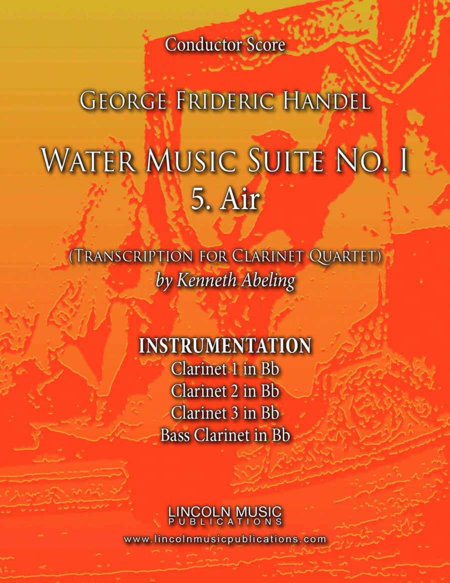 Handel - Water Music Suite No. 1 - 5. Air (for Clarinet Quartet) image number null