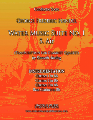 Handel - Water Music Suite No. 1 - 5. Air (for Clarinet Quartet)