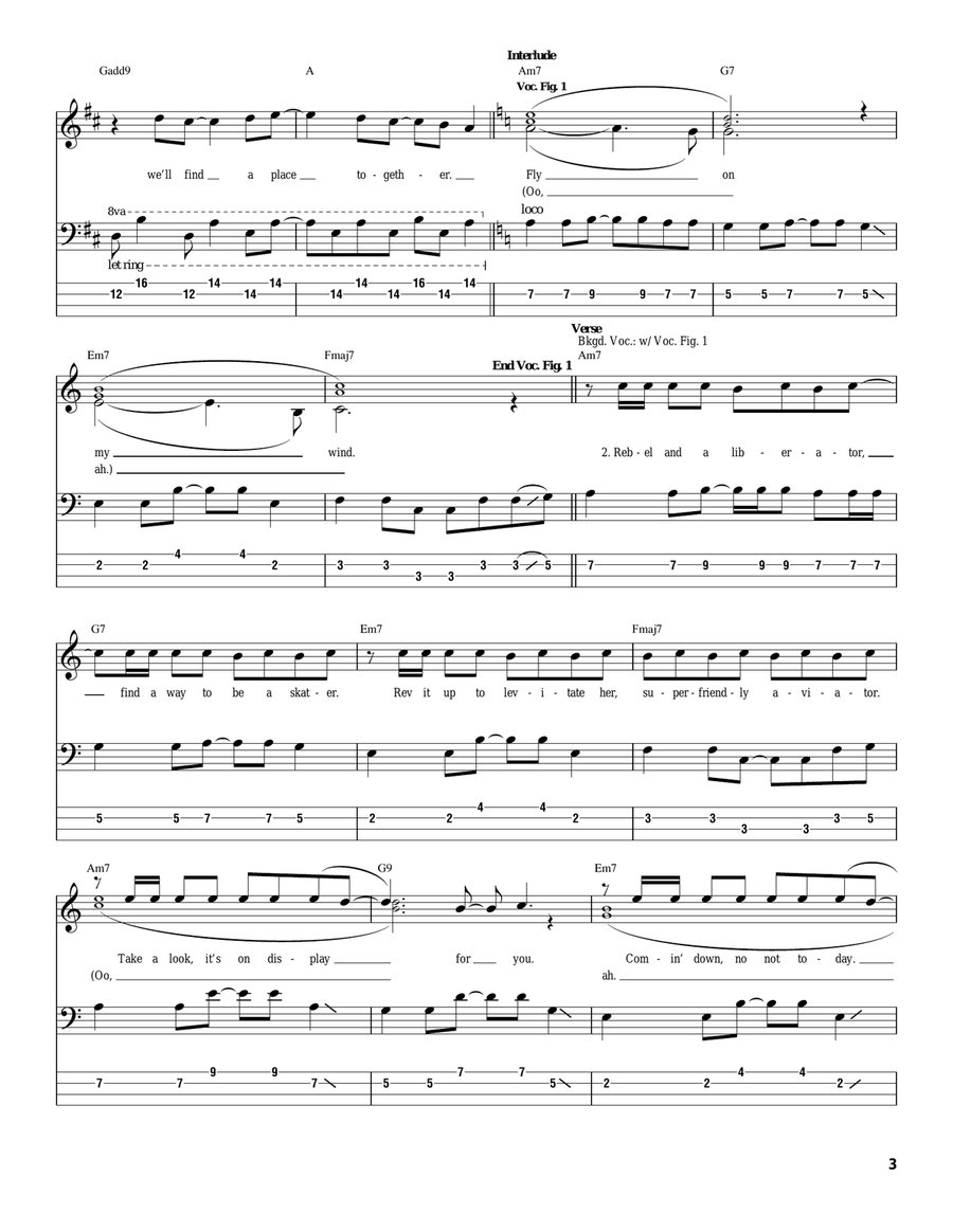 The Zephyr Song Acoustic Guitar scores gallery preview page 3