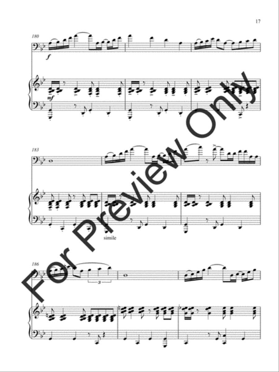 Rhapsody For Trombone Trombone scores gallery preview page 21