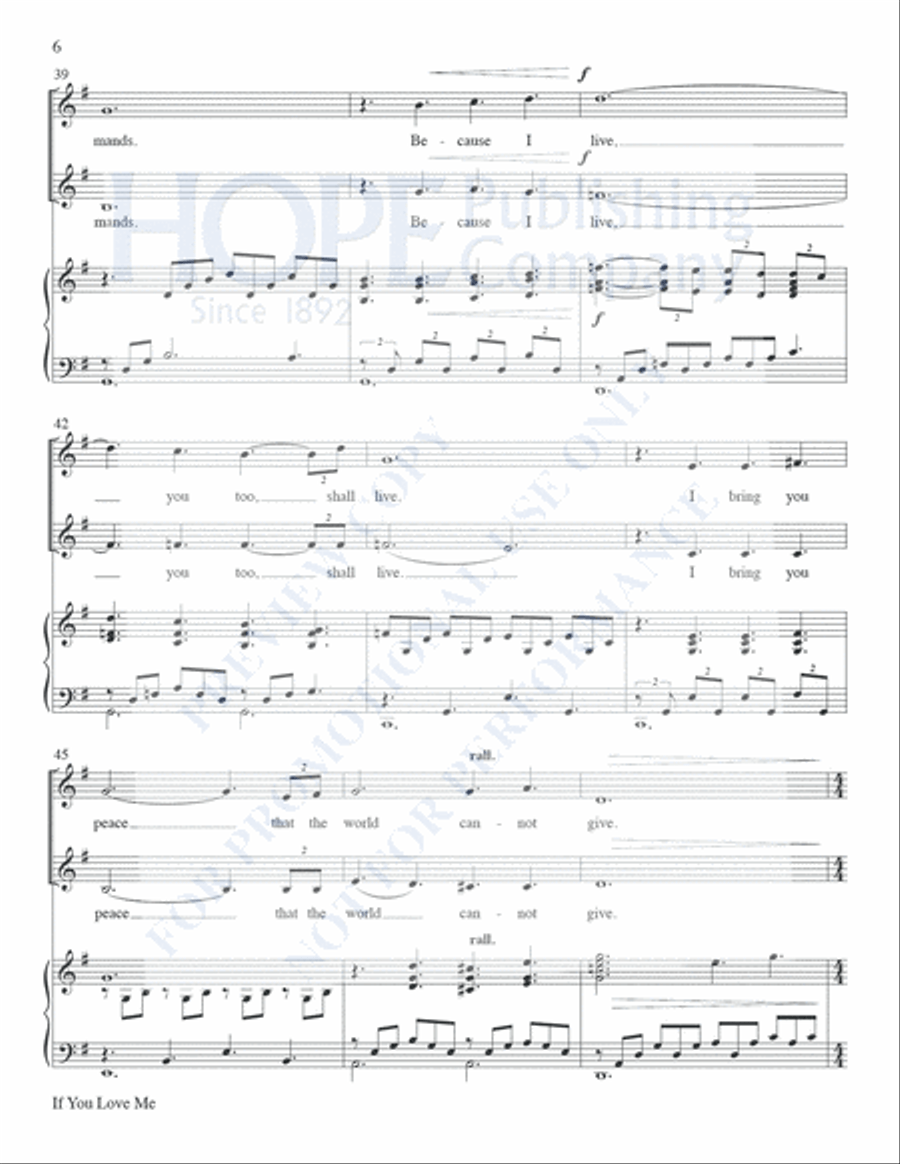 If You Love Me Vocal Duet scores gallery preview page 7